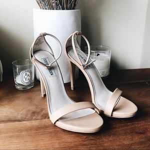Steve Madden Nude Beige Stiletto Sandals